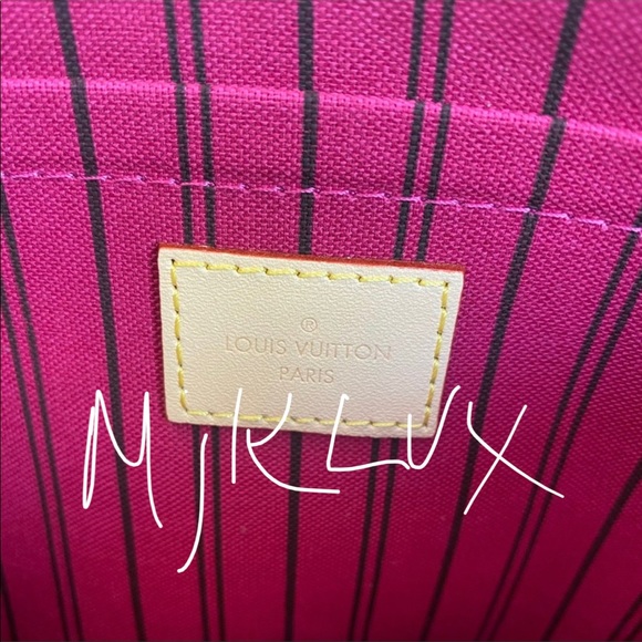 Brand New ✨RETIRED✨LOUIS VUITTON 💖Neverfull MM/GM Monogram/Pivoine Pochette💖 - Picture 8 of 11